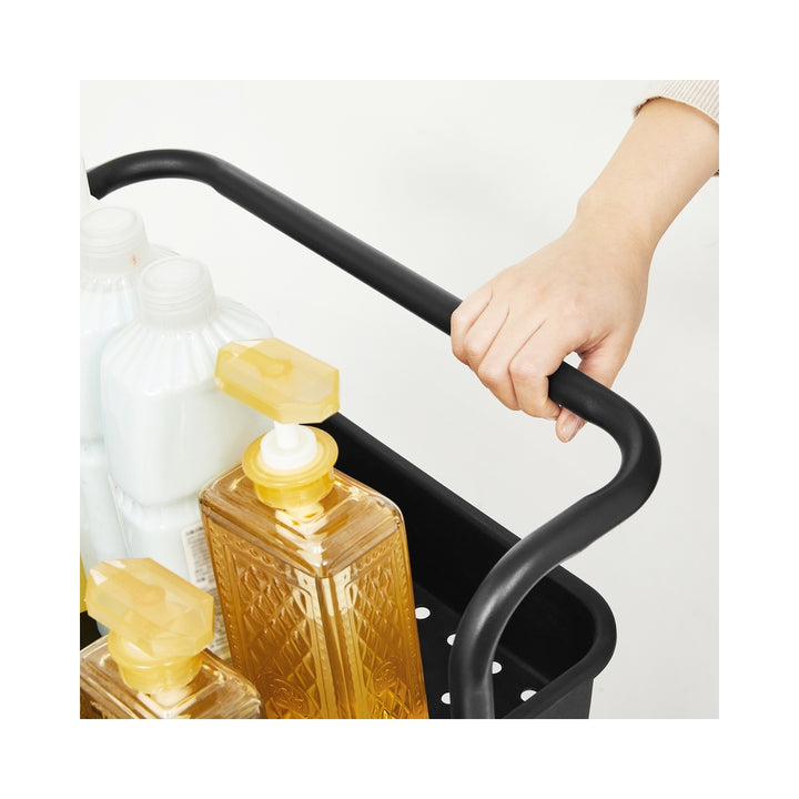 3-Tier Storage Cart Black