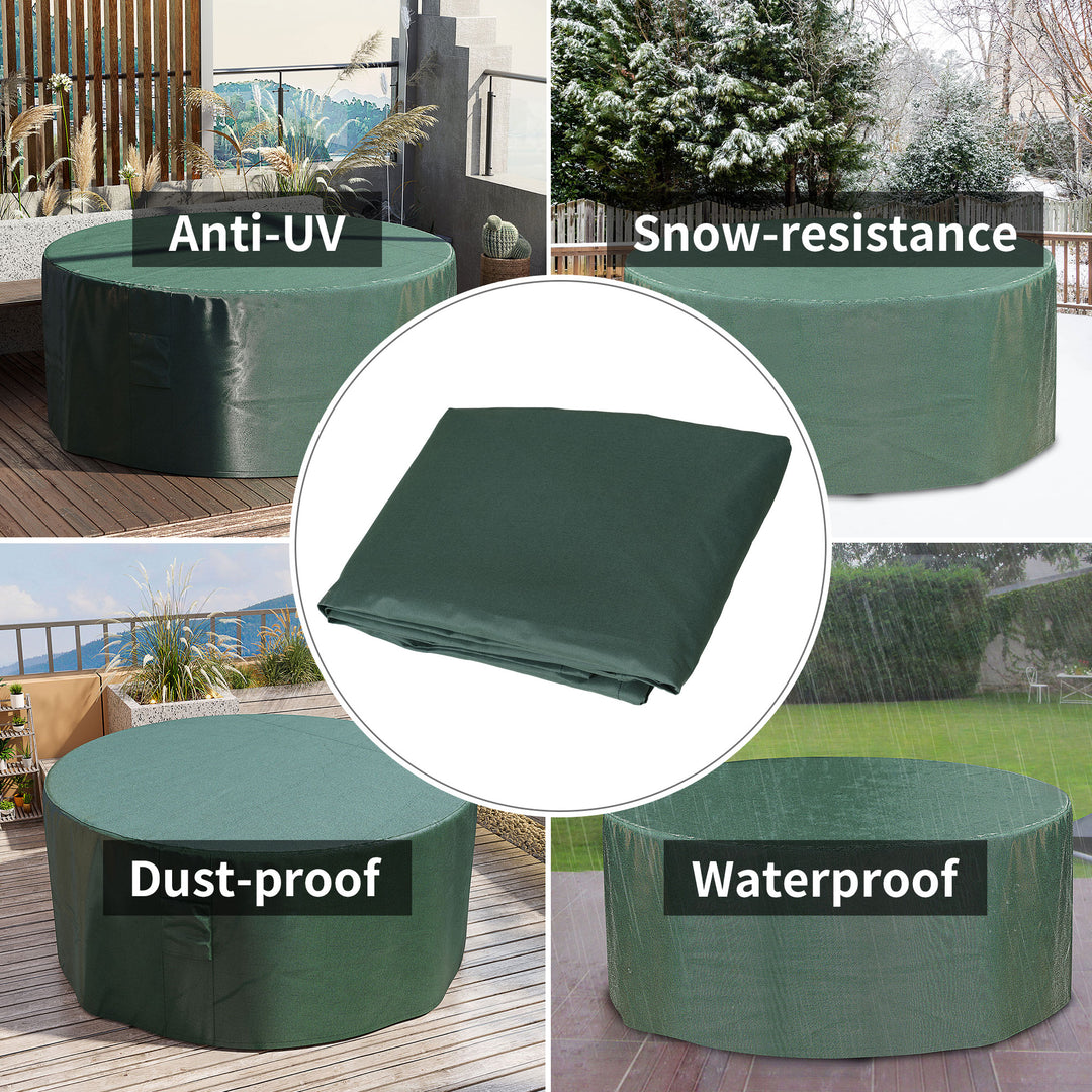 Garden  Patio Large Furniture Set Round Cover 600D Oxford Waterproof _193 x 80H cm