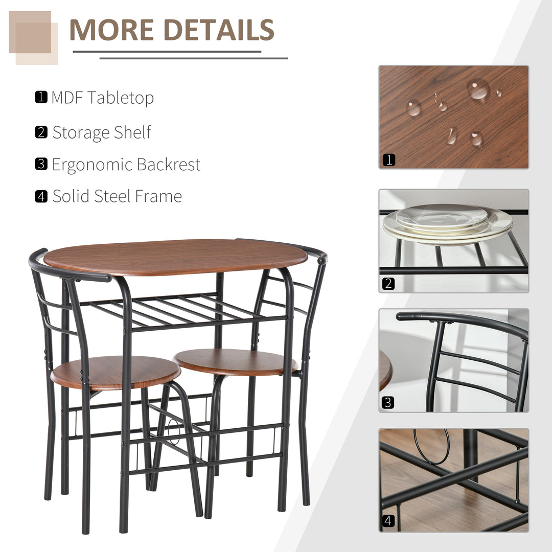 MDF 2 Person Dining Table Set 2-Seater Bar Stool and Table Set