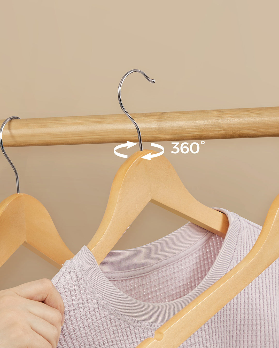 20 Pieces Wooden Hangers