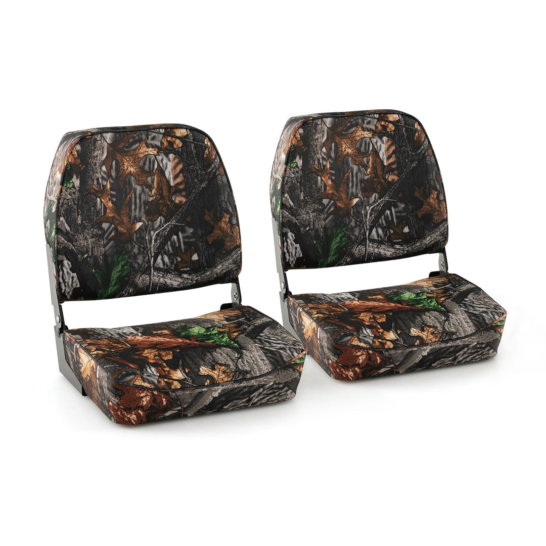 Folding Boat Seat Set with Sponge Padding-Camouflage
