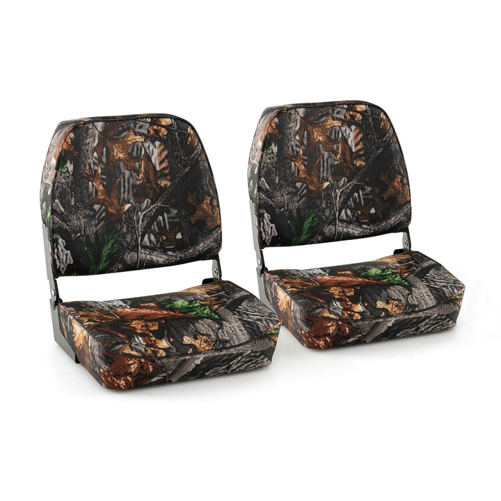 Folding Boat Seat Set with Sponge Padding-Camouflage