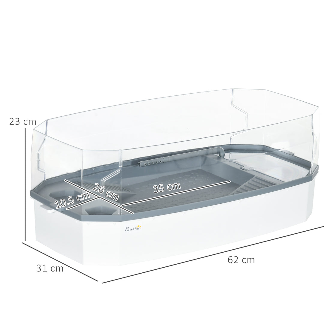 Tank with Pump, Drainage Holes for Turtles and Small Reptiles