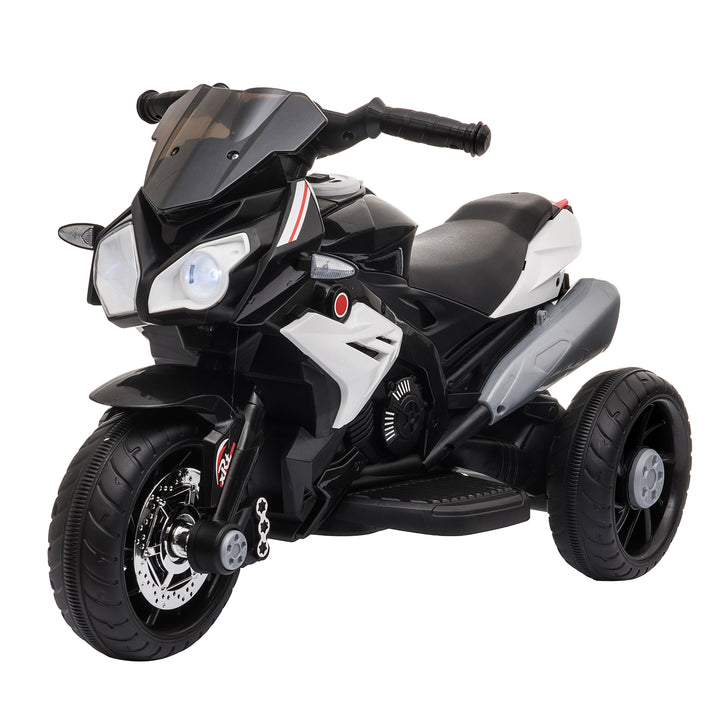 Kids 6V Battery Steel Enforced Motorcycle Ride On Trike Black