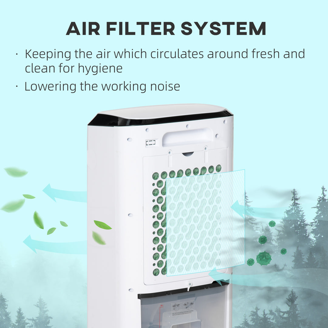 Portable Air Cooler, Evaporative Anion Ice Cooling Fan Water Conditioner Humidifier Unit w/3 Speed, Remote Controller, Timer for Home Bedroom