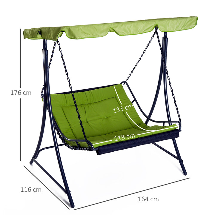 Outsunny Swing Chair Hammock Seat-Green