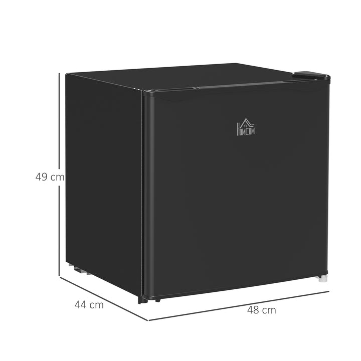 HOMCOM 46L Table Top Fridge, Counter Top Fridge with Chiller Box, Adjustable Temperature, Reversible Door, Mini Fridge