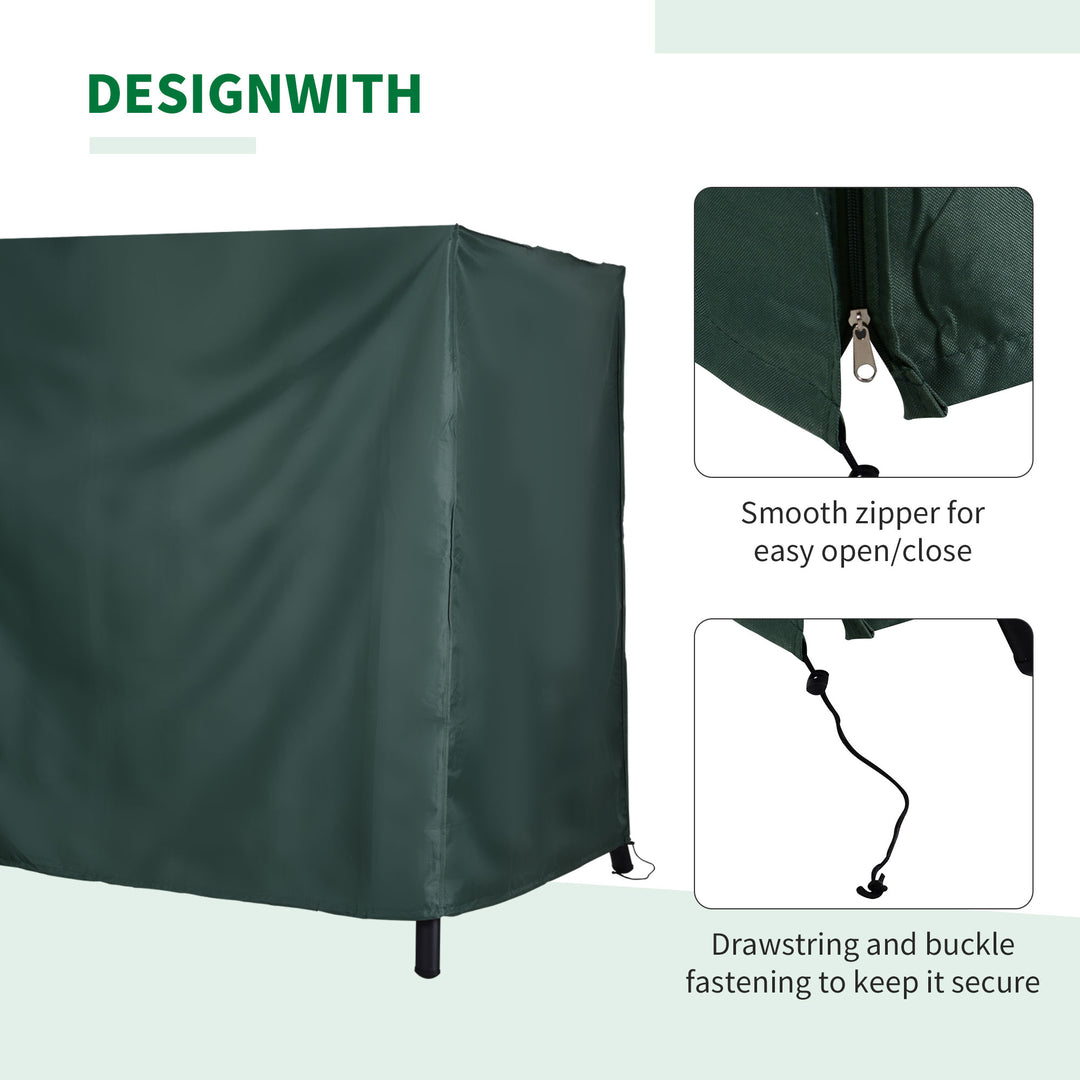 Oxford Polyester Waterproof Swing Chair Cover 164cm Height - Green