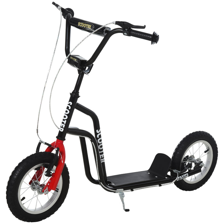 Kids Steel Height Adjustable Kick Scooter Black/Red