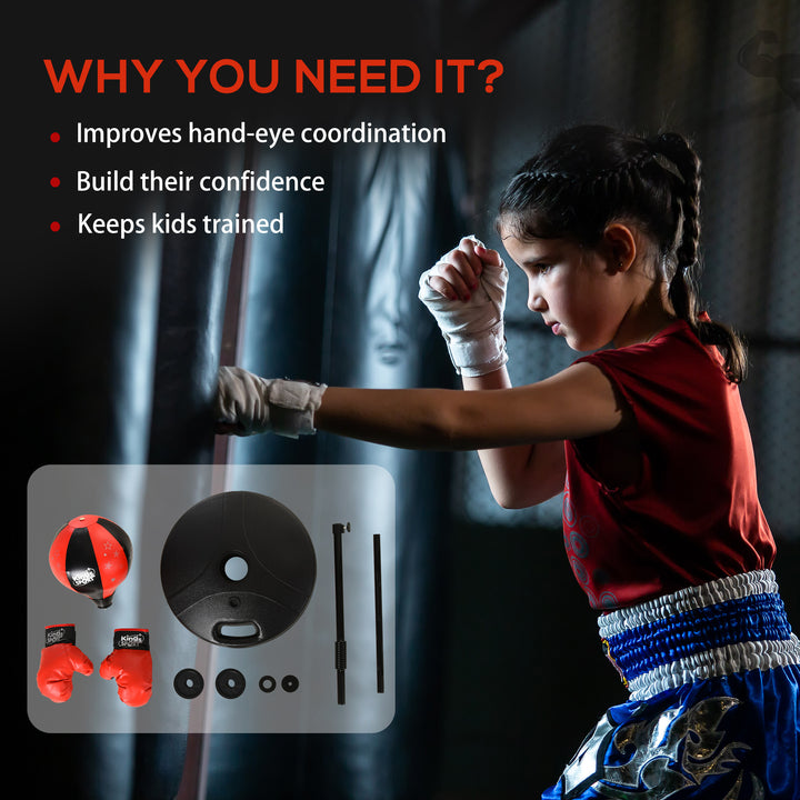 Boxing Punch Ball Set Ф38x78-120cm Fighting Game 360 Degree Rebound Spring PP PVC Adjustable Teenager