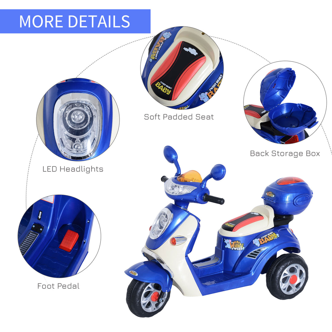 Electric Ride on Toy Tricycle Car-Blue