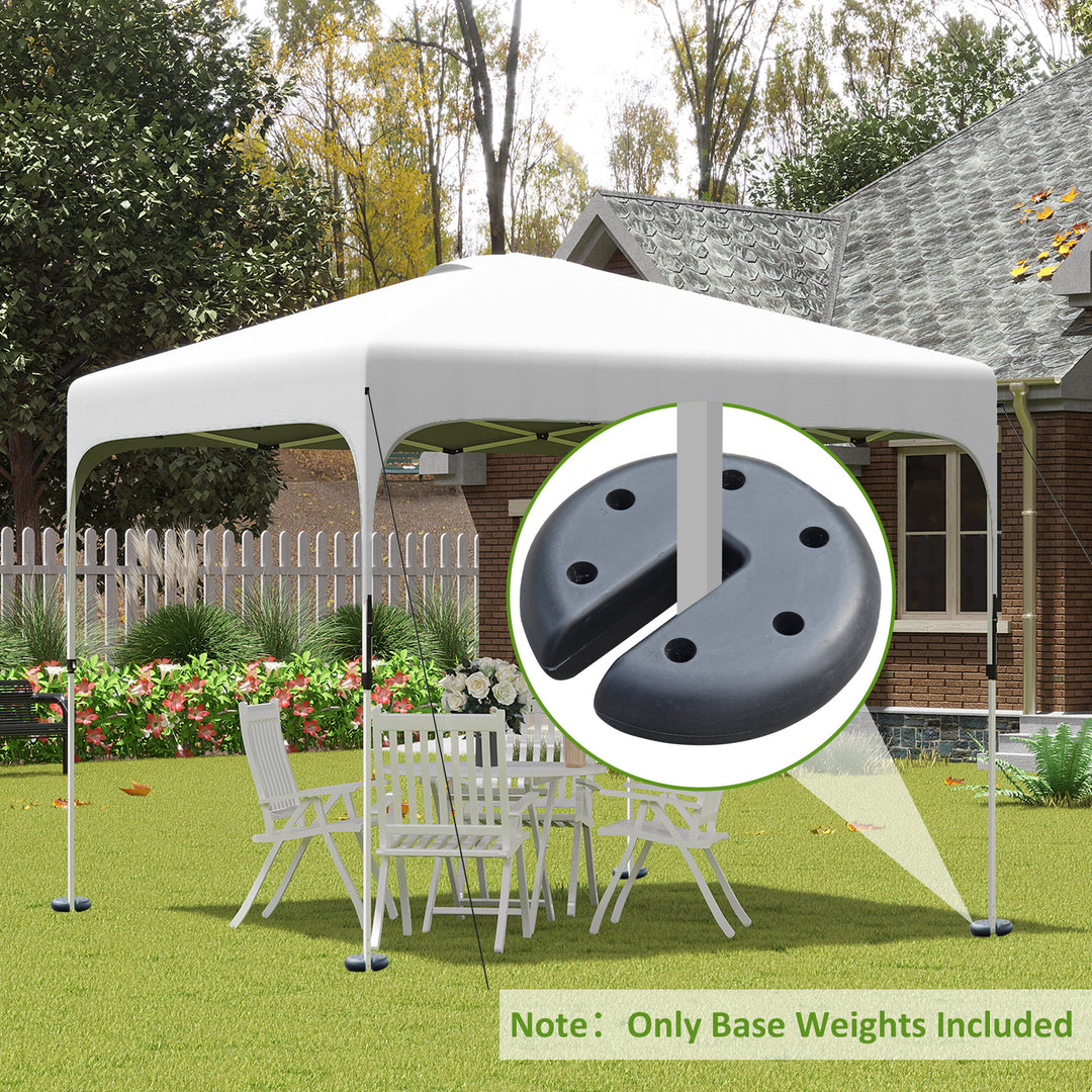 Outsunny Gazebo Weight Set of 4, Tent Weight Base Marquee Party Tent Canopy 8.8KG