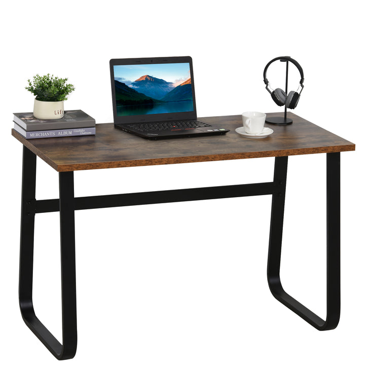 HOMCOM Writing Desk Workstation Center Laptop Table Industrial Design Furniture for Home Office Study Use