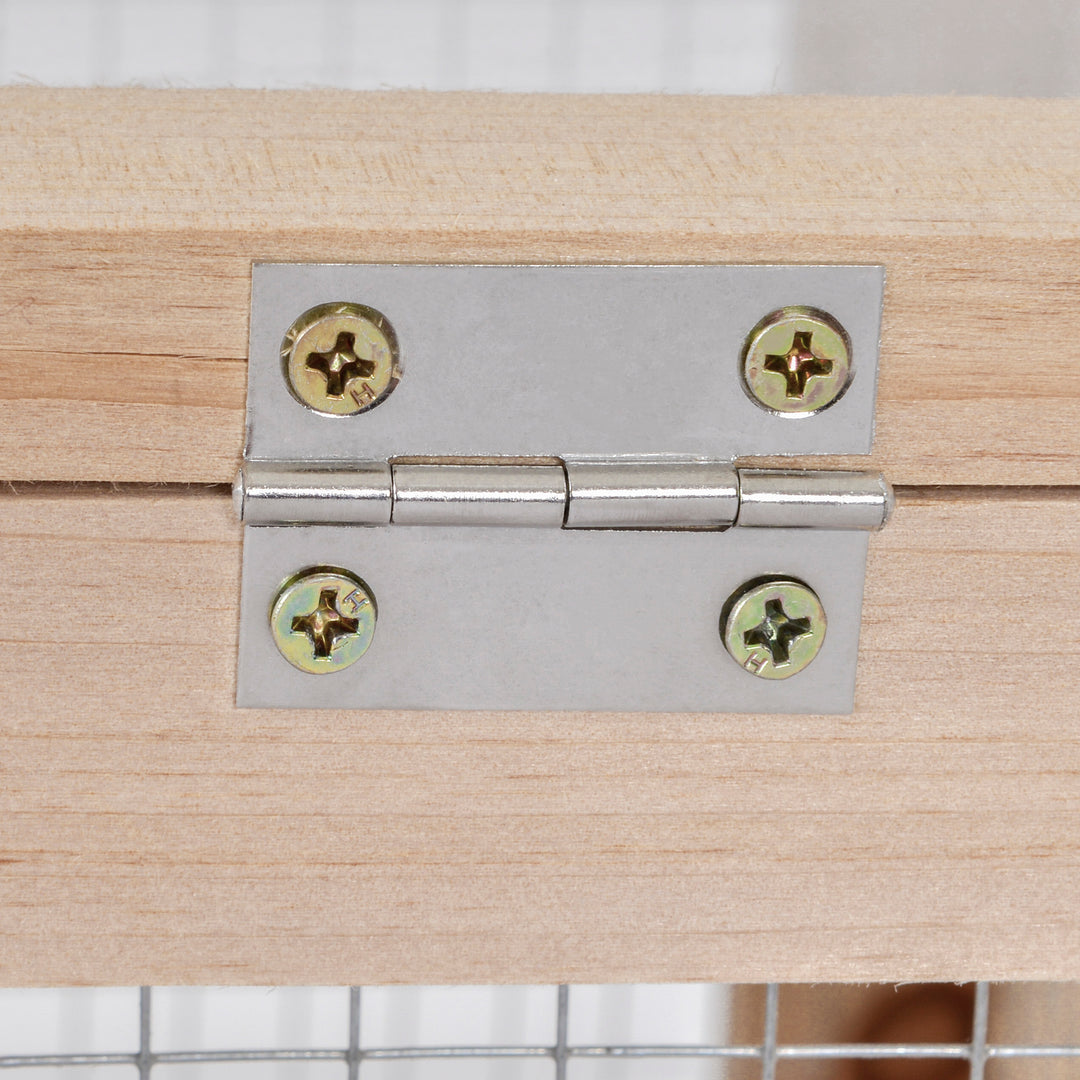 Hamster Cage Rodent Mouse Pet Small Animal Kit Large Wooden hut Box Double Layers Easy Clean 46 x 34 x 48 cm