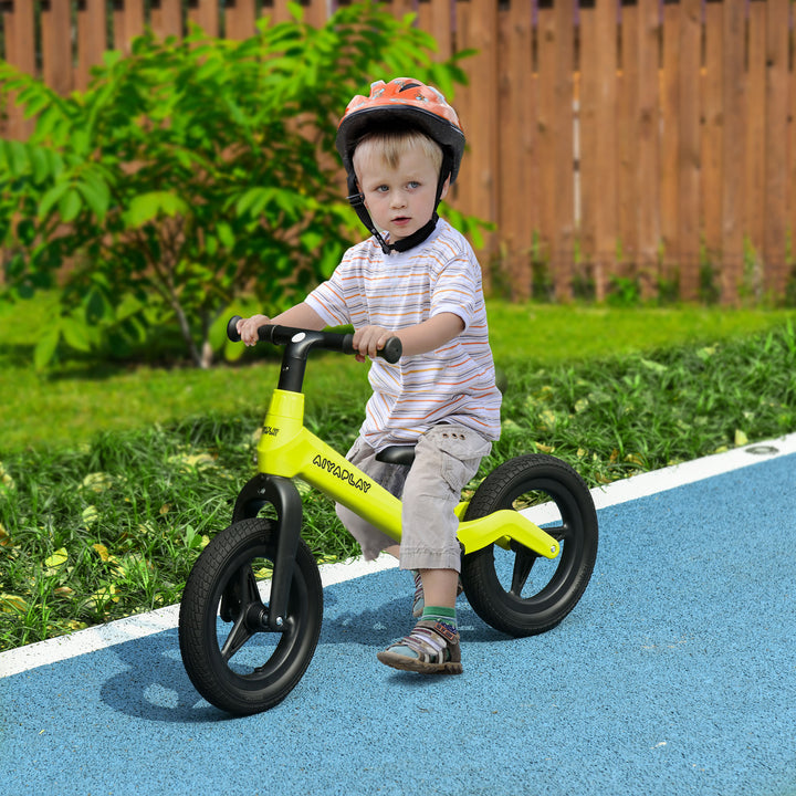 Balance Bike with Adjustable Seat and Handlebar, 30-60 Months up to 25kg - Green