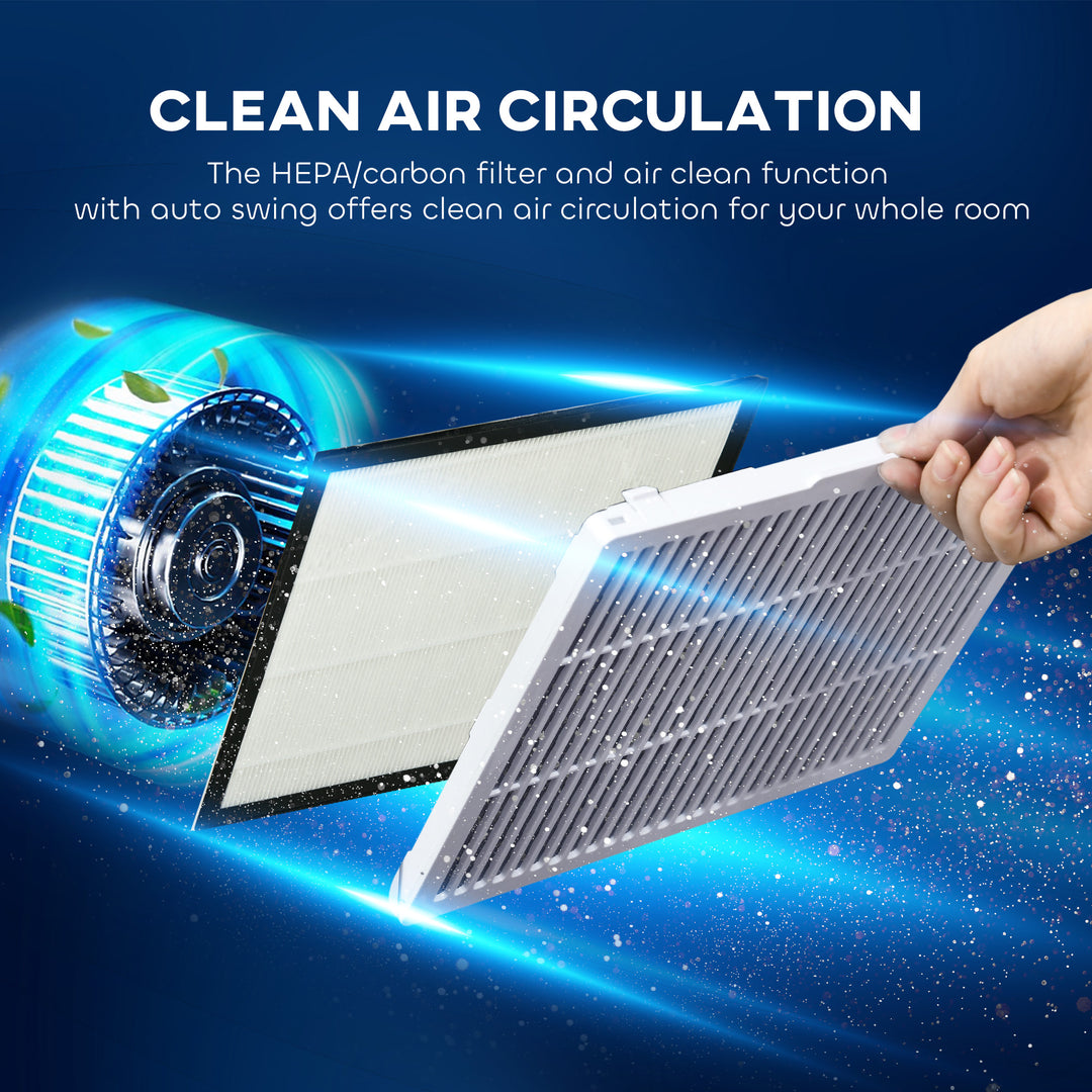 5500mL Portable Dehumidifier with Air Purifier, UVC, Ioniser, 24H Timer, 5 Modes, 16L/Day, for Home Laundry, Black