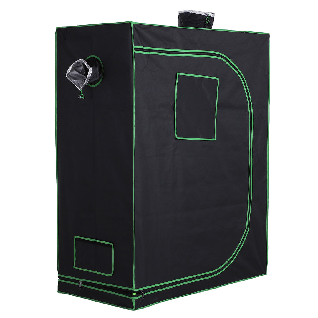 Hydroponic Plant Grow Tent Canopy Indoor Reflective Mylar Green Room 600D Oxford 120L x60W x150Hcm Silver