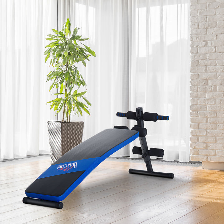 Sit-up Workout Bench, Steel-Black/Blue