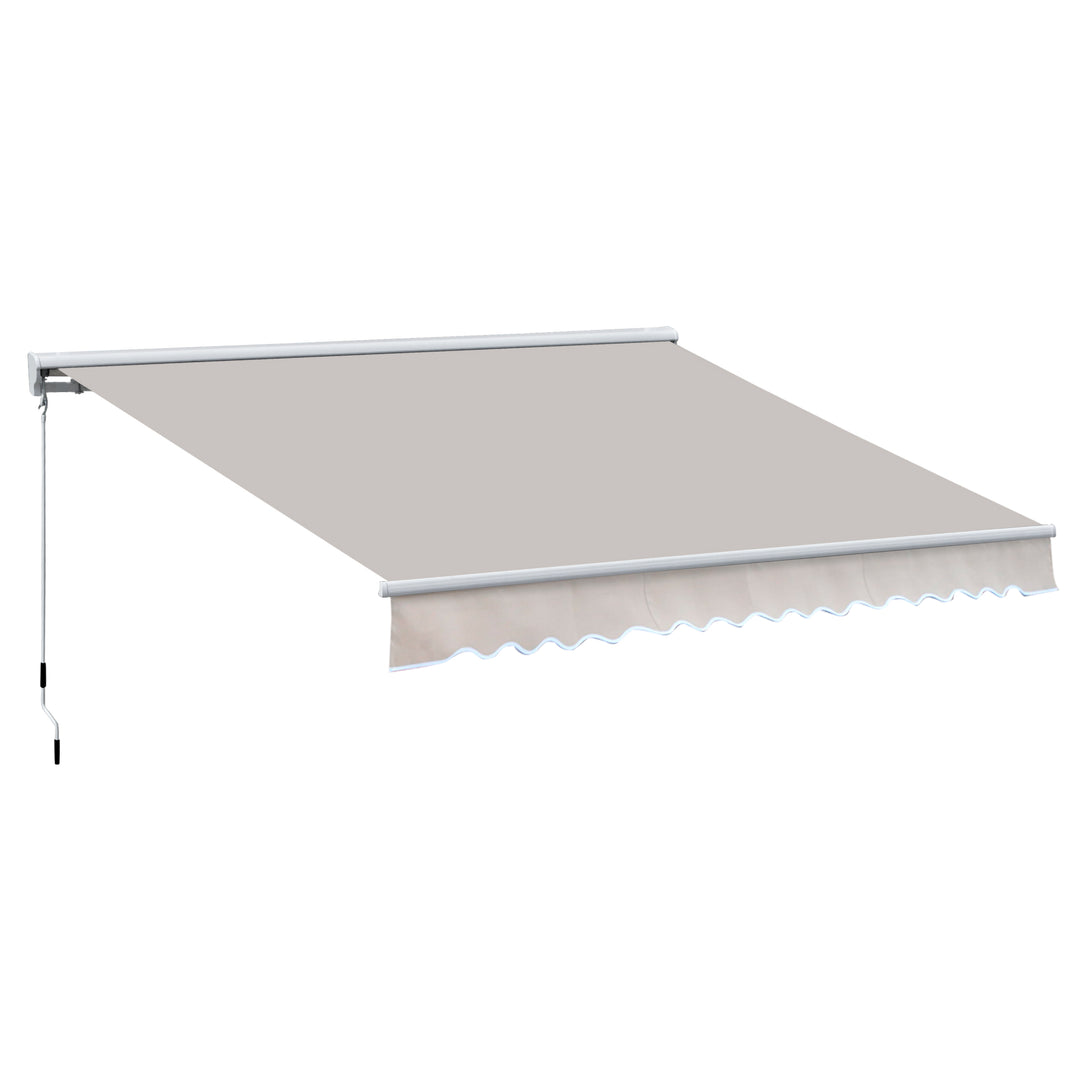 3.5Lx2.5M Retractable Awning-Cream White