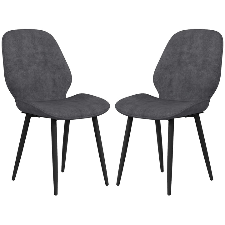 Velvet Dining Chairs, Set of 2 Dining Room Chairs with Metal Legs for Living Room, Dining Room, Grey