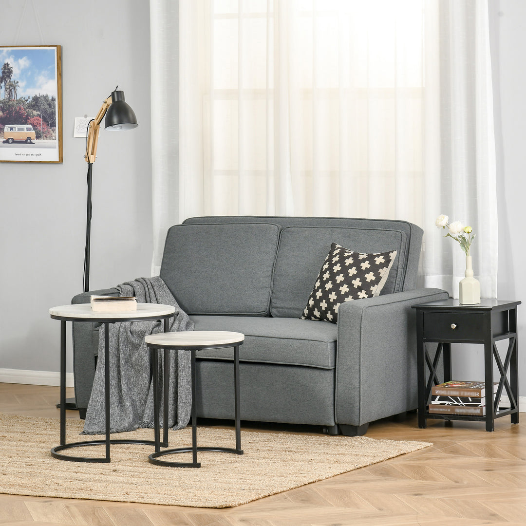 Double Sofa Bed Click Clack Sofa Bed-Grey