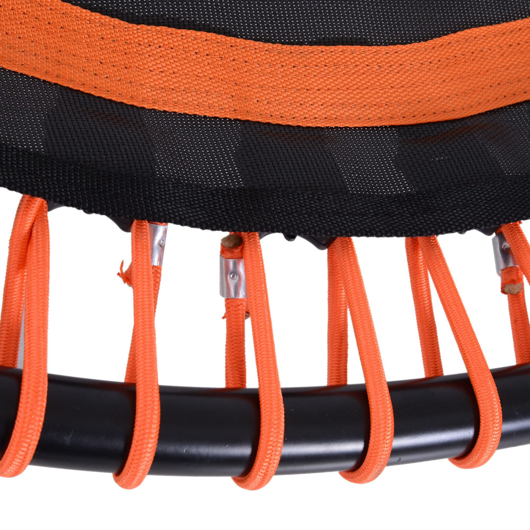Round Mini Trampoline Exercise Bungee Rebounder Adjustable Handle Bar