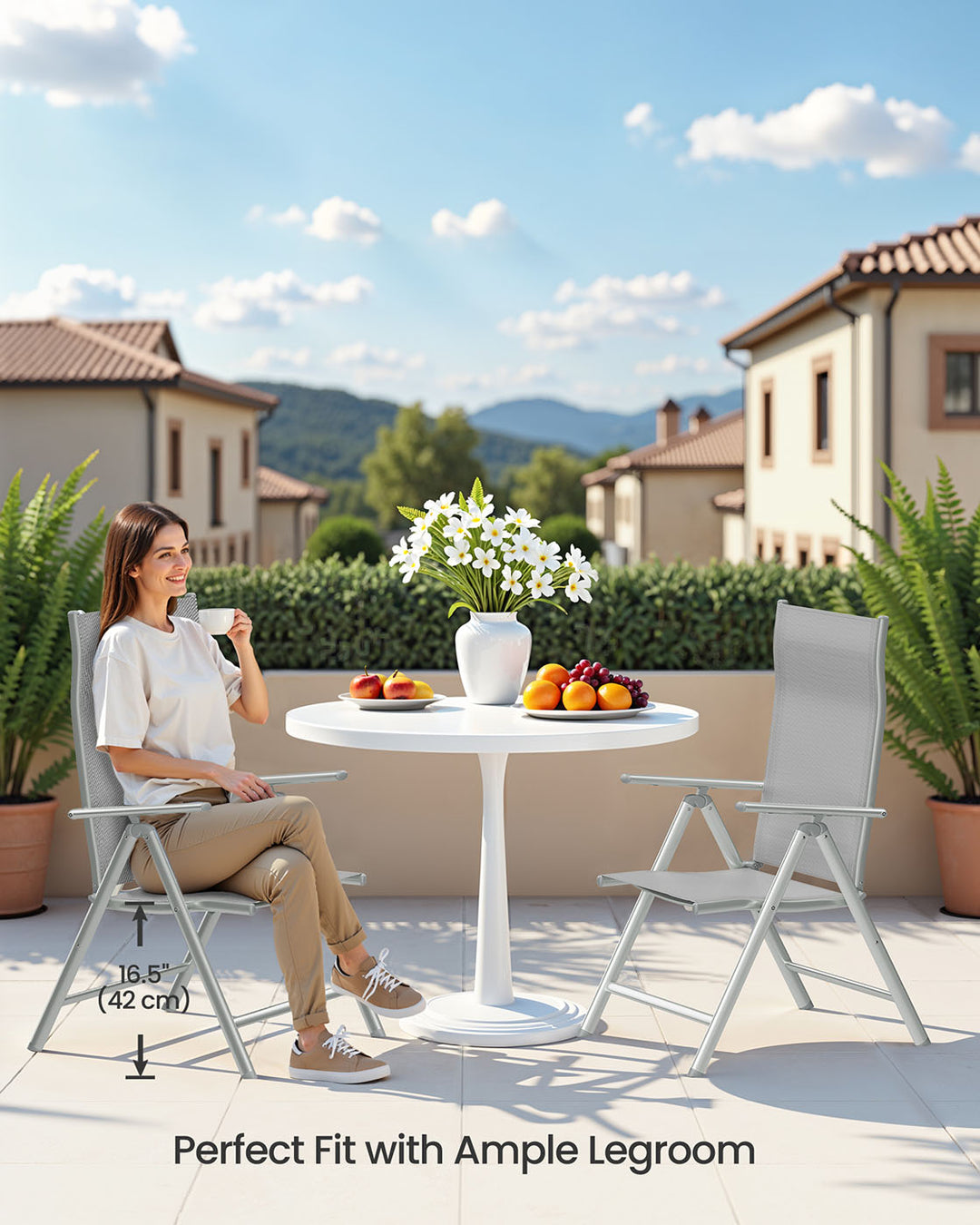 Aluminum Structure Garden Chair