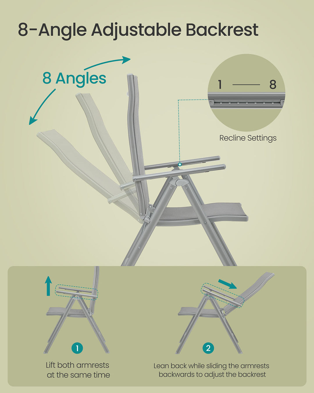 Aluminum Structure Garden Chair