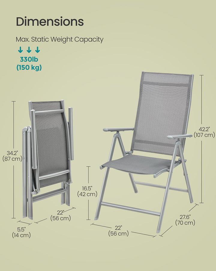 Aluminum Structure Garden Chair