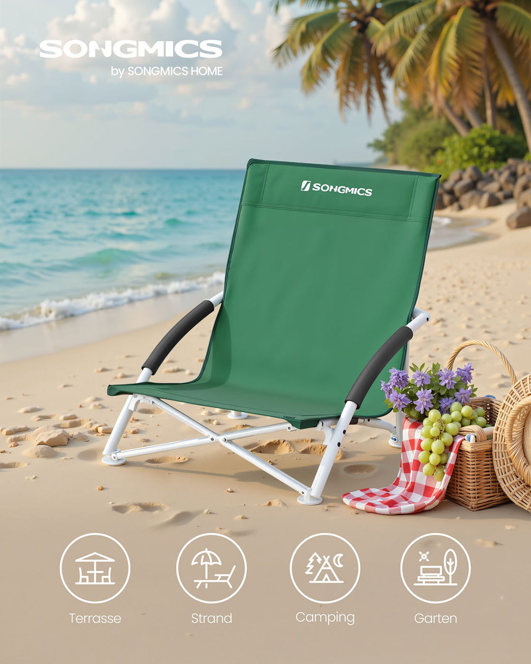 Oxford Fabric Beach Chair