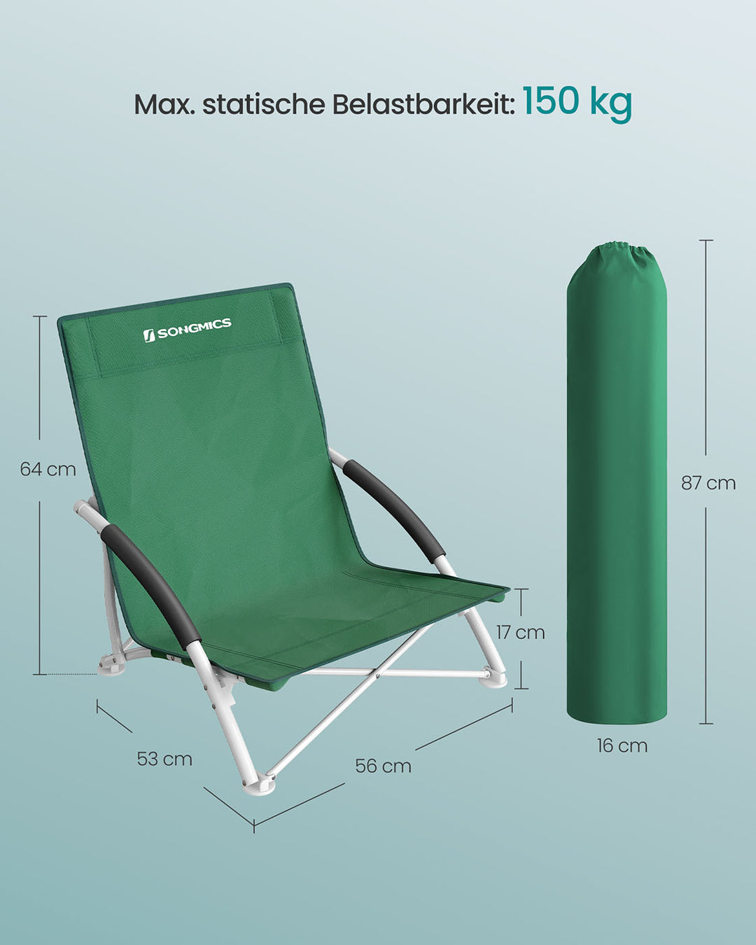 Oxford Fabric Beach Chair