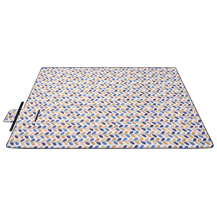 Picnic Blanket 300 x 200 cm Leaf Pattern