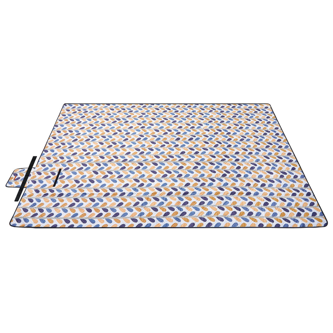 Picnic Blanket 300 x 200 cm Leaf Pattern