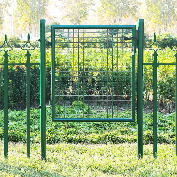 Galvanised Metal Garden Gate