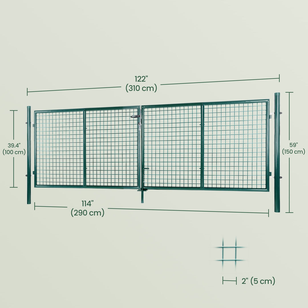 Lockable Metal Garden Gate