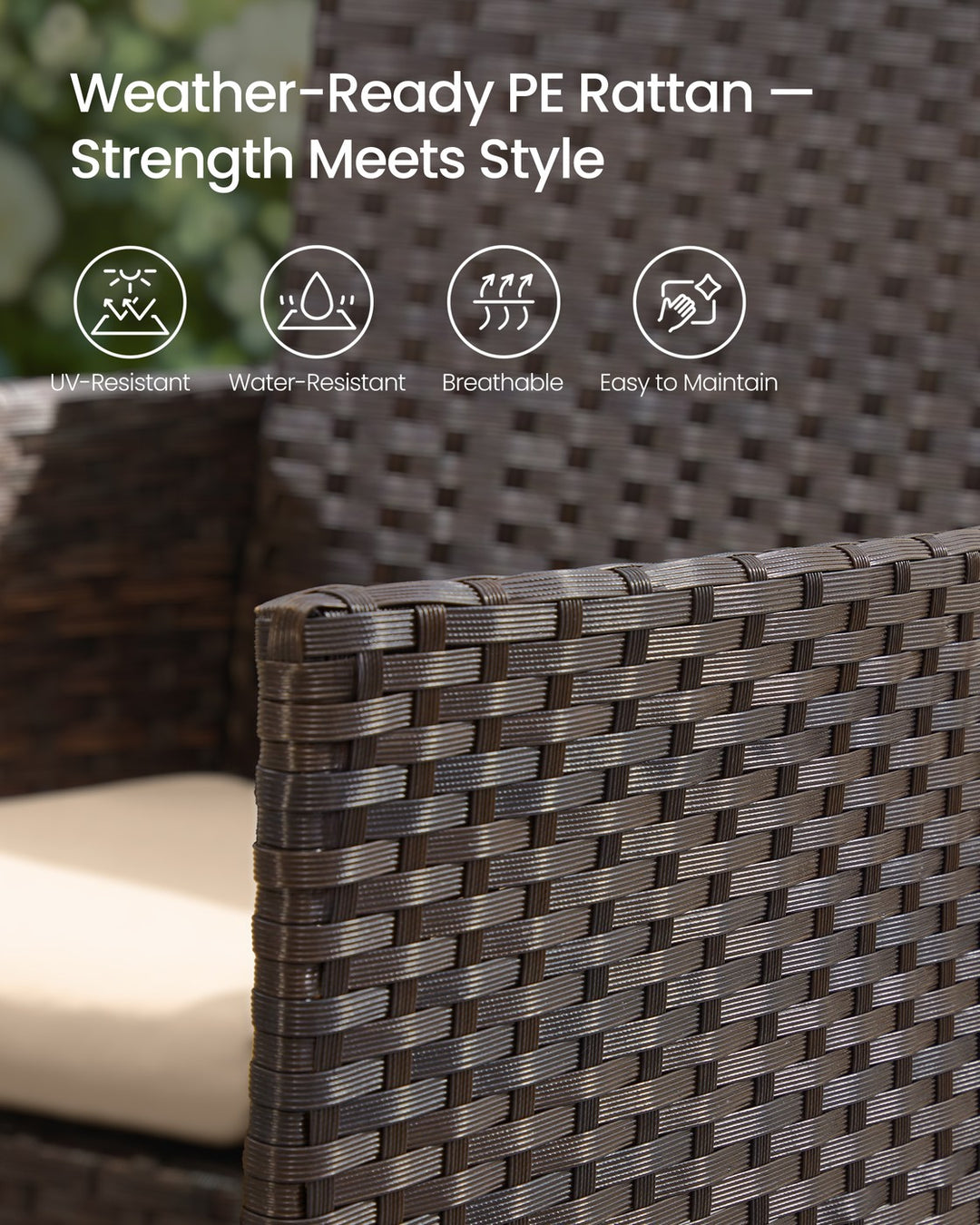 Garden Furniture Set with Coffee Table