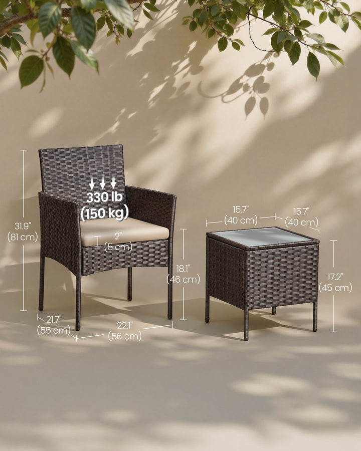 Garden Furniture Set with Coffee Table