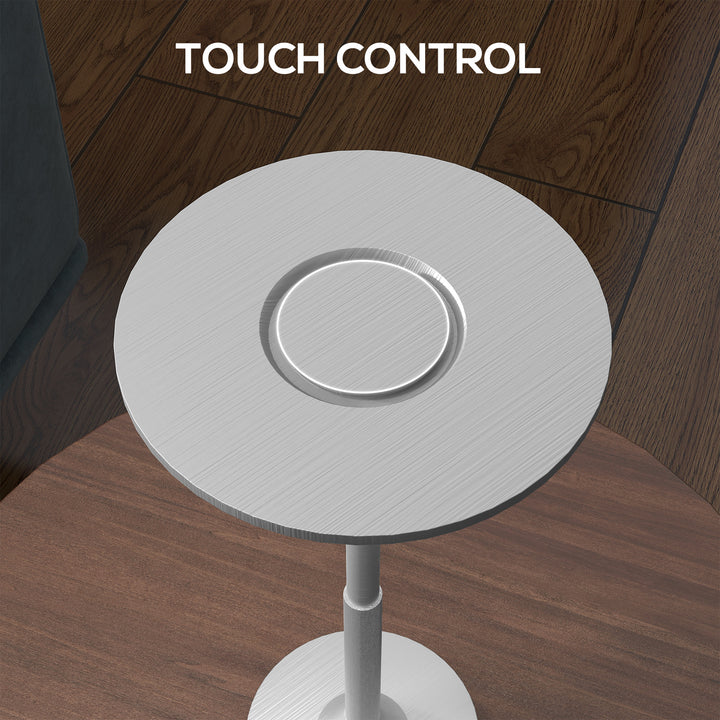 Cordless Table Lamp, Touch LED Desk Lamp with 4000mAh Rechargeable Battery, Silver