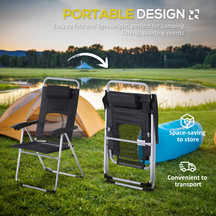 Camping Table and Chairs Set, Backpacking Chairs w/ Table