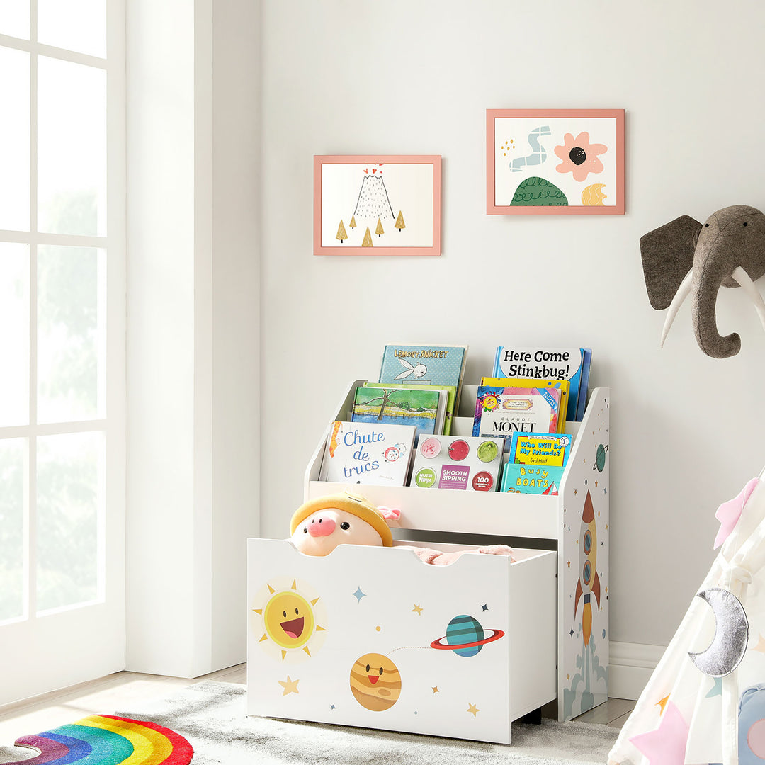 Toy Storage Shelf - White