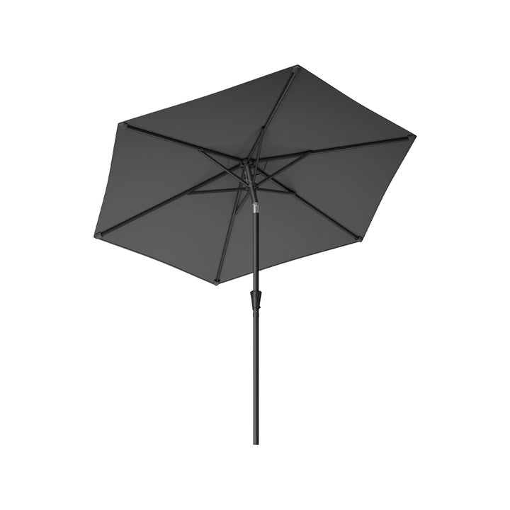 2.7 m Garden Parasol Umbrella Grey