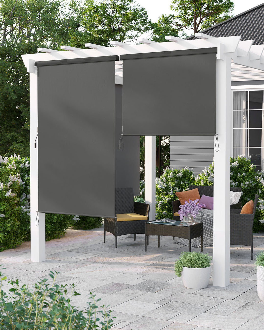 Smoky Grey Vertical Awning