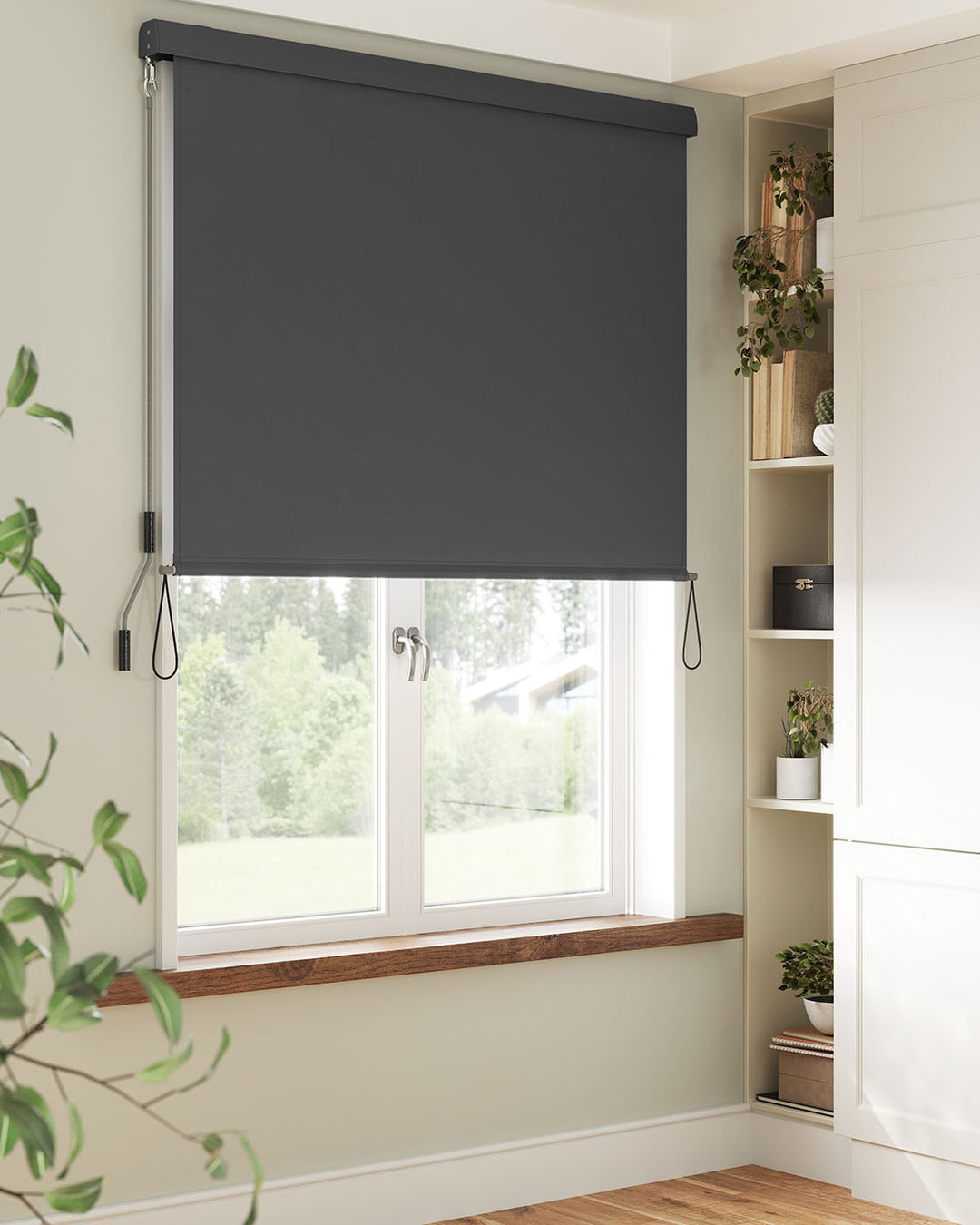 Smoky Grey Vertical Awning