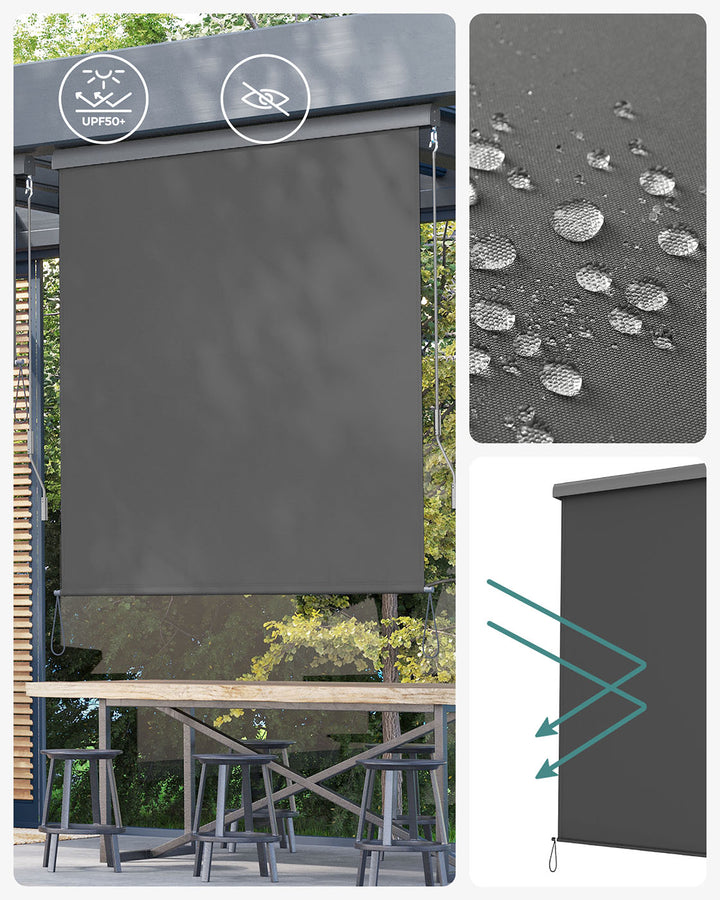 Smoky Grey Vertical Awning
