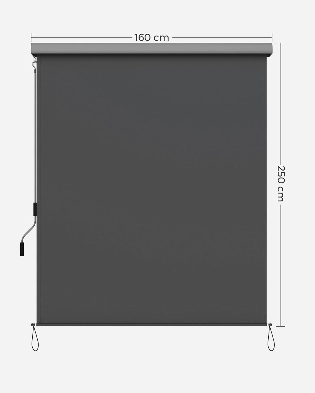 Smoky Grey Vertical Awning