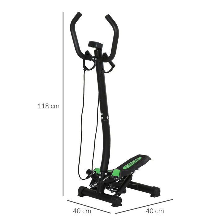 Free Stand Stepper, 40Lx48Wx118H cm-Black/Green