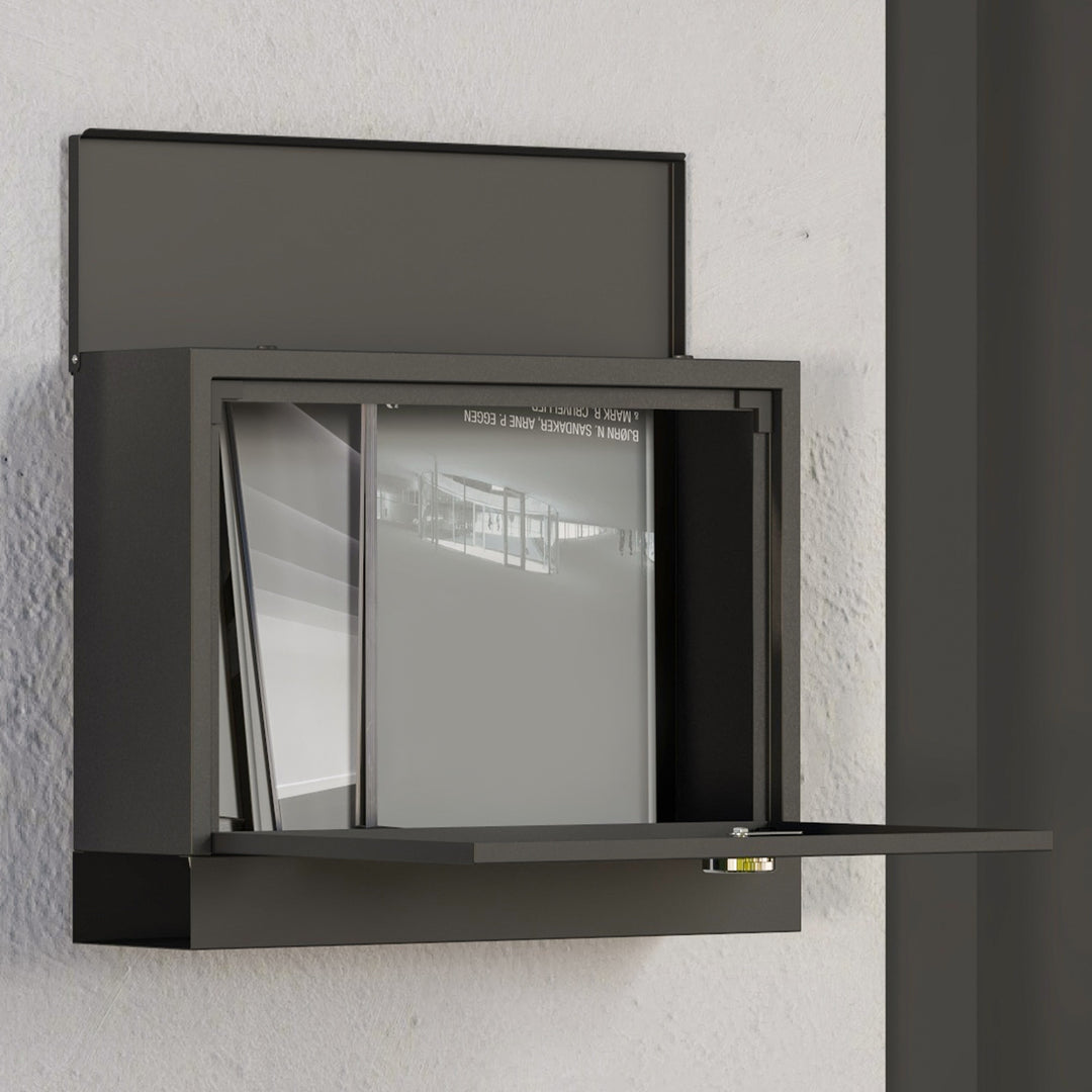 Wall Mounted Letterbox, Weatherproof Post Box with 2 Keys