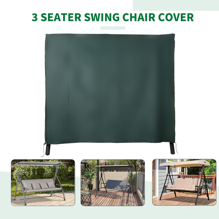 Oxford Polyester Waterproof Swing Chair Cover 164cm Height - Green