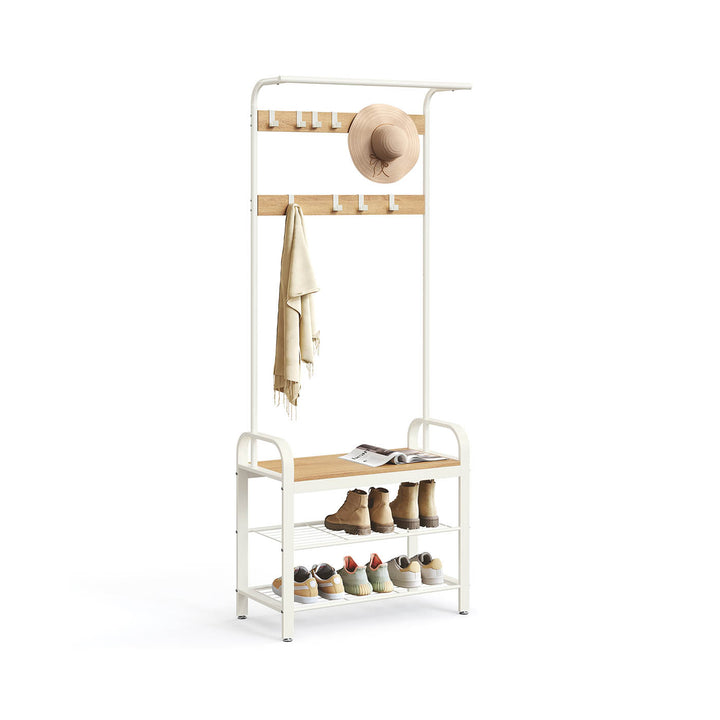 Oak Colour Coat Rack