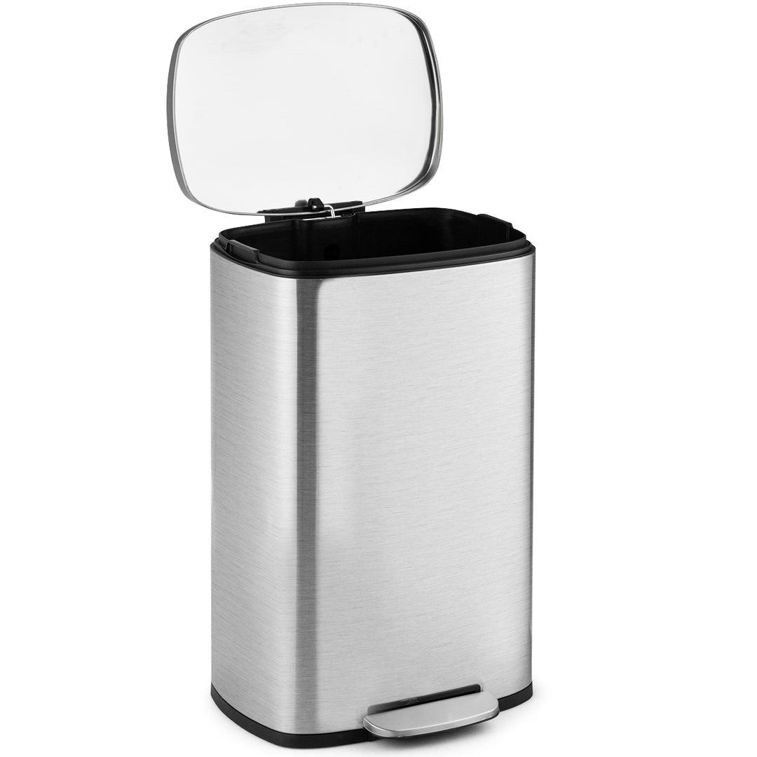 50L Stainless Steel Trash Garbage Can with Bucket